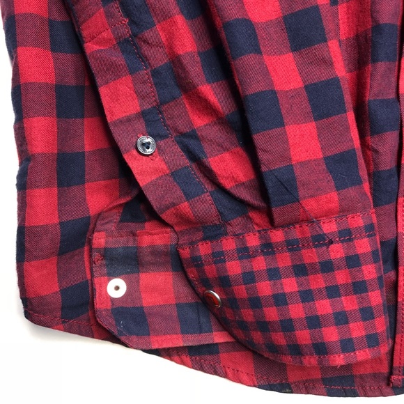 Red checkered Ben Sherman preloved button down - Picture 5 of 7